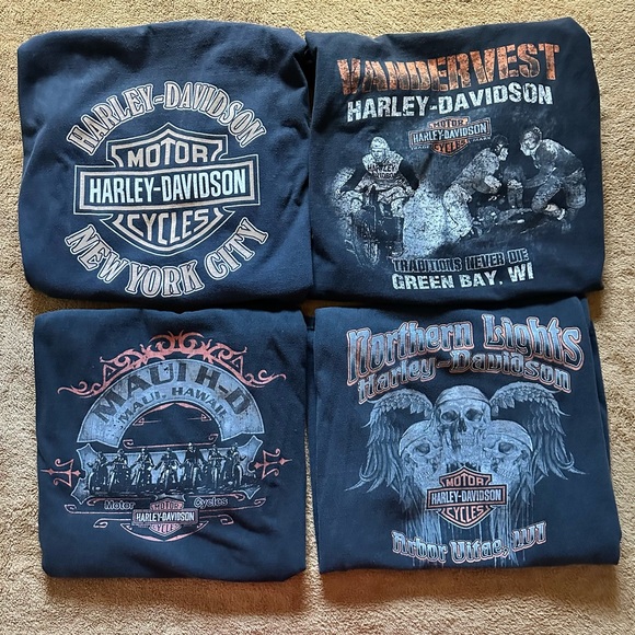 Harley-Davidson Men's Black Graphic T-Shirts - Picture 2 of 2